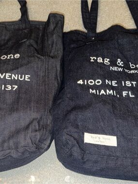 2 FOR 1 DEAL! Designer RAG & BONE DENIM TOTE BAG